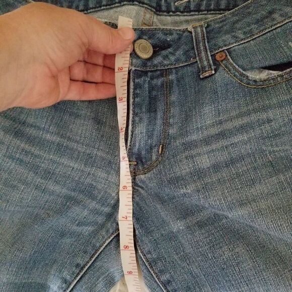 American Eagle straight jeans distressing - Picture 6 of 7